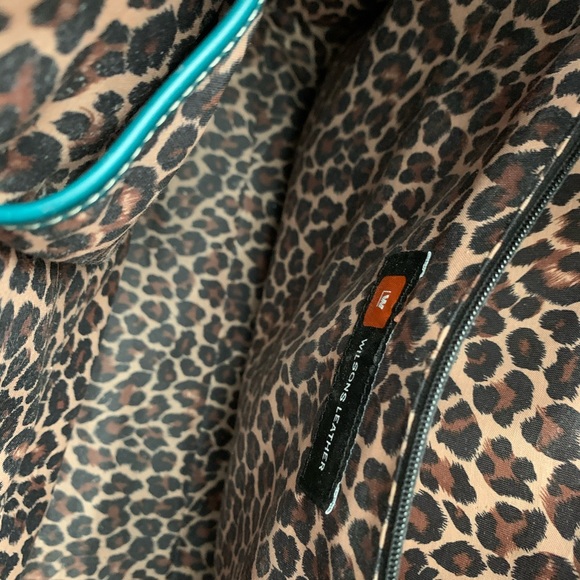 Teal or Turquoise Wilson Leather Handbag - Picture 3 of 4